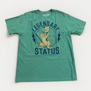 Scooby-Doo Legendary Status Graphic T-Shirt Green Youth XL NWOT Y2K Retro